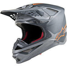 Load image into Gallery viewer, ALPINESTARS SuperTech S-M10 Meta Helmet ECE Anthracite Gray Orange Fluo