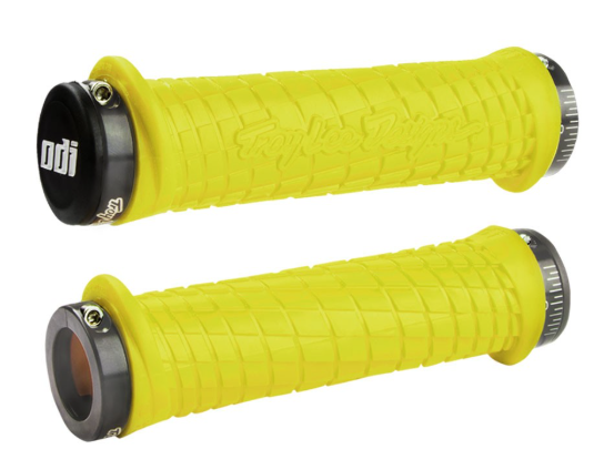 ODI - TLD SIGNATURE SERIES LOCK-ON PWC GRIPS - YELLOW - GRAY