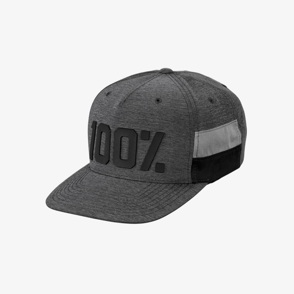 100% FRONTIER Snapback Hat Grey Heather