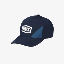 Load image into Gallery viewer, 100% CORNERSTONE X-Fit Snapback Hat Navy