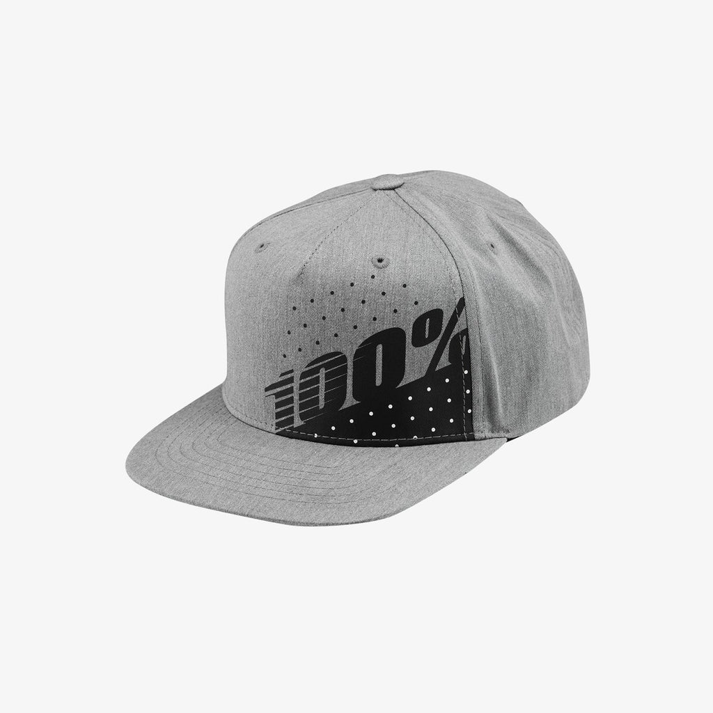 100% OSCILLATE Youth Snapback Hat Grey