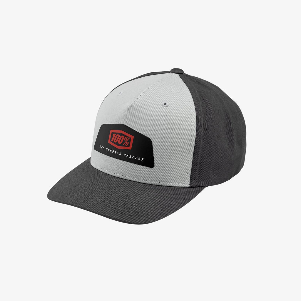 100% GUILD X-Fit Snapback Hat Grey