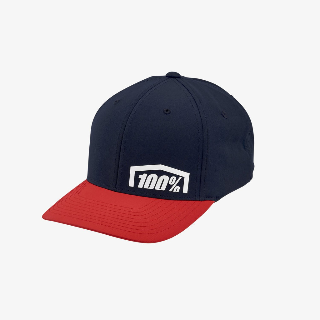 100% REVOLT X-Fit FlexFit Hat Red