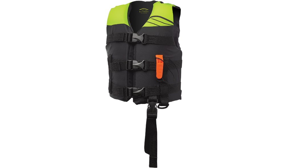 SLIPPERY Child Hydro Vest Black-Neon Yellow