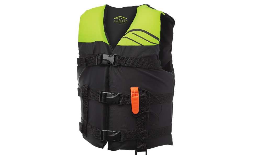 SLIPPERY Youth Hydro Vest Black-Neon Yellow