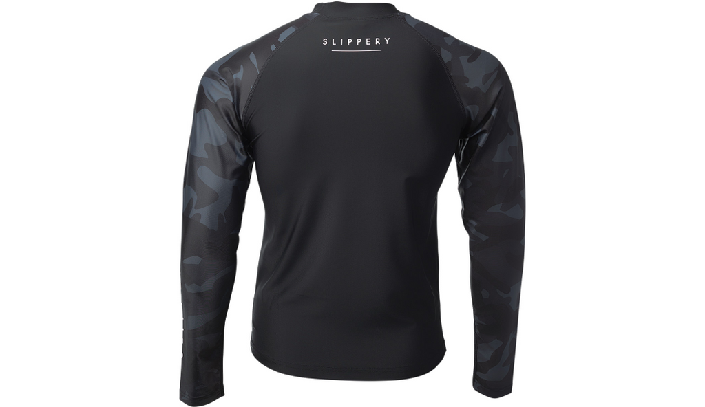 SLIPPERY Rashguard Long Sleeve Underwear - Black-Camo