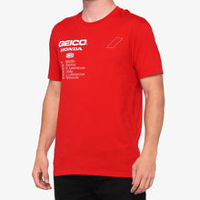 Load image into Gallery viewer, 100% OUTLIER T-Shirt GEICO-HONDA-100% Red