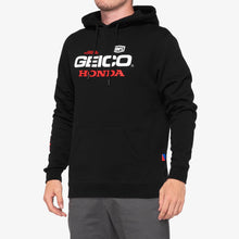 Load image into Gallery viewer, 100% SALVO Hooded Pullover Sweatshirt GEICO-HONDA-100% Black