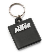 Load image into Gallery viewer, KTM LOGO RUBBER KEYHOLDER BLACK