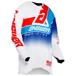 ANSWER ELITE KORZA JERSEY WHITE-RED-HYPER-BLUE