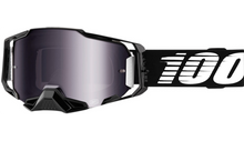 Load image into Gallery viewer, 100%  ARMEGA Goggles - Black - Silver Flash Mirror