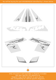 KTM DECAL SET RC8 R WHITE