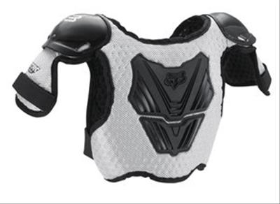 FOX PEEWEE TITAN ROOST DEFLECTOR BLK-SLV