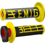 ODI MX LOCK-ON V2 EMIG 4 STRK BLK-FURO YELLOW