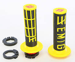 ODI EMIG V2 LOCK-ON GRIPS YLW-BK