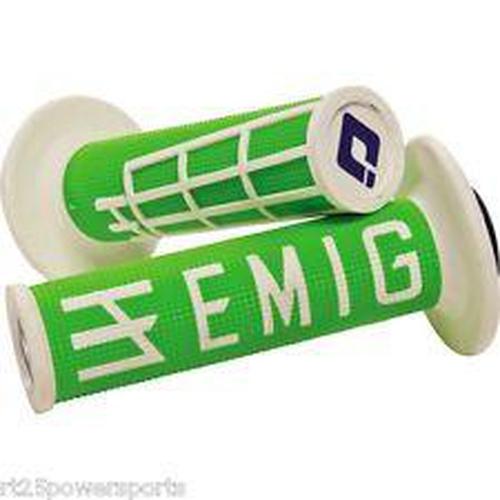 ODI EMIG V2 LOCK-ON GRIPS GRN-WHT