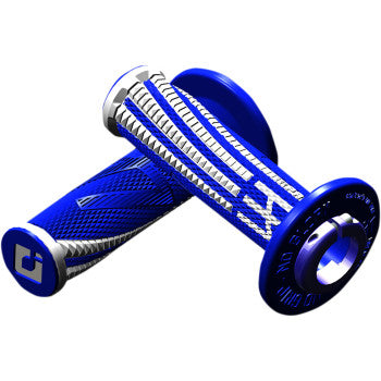 ODI Emig Pro V2 Lock-On Grips Blue-White