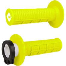 Load image into Gallery viewer, ODI V2 Waffle Lock-On Grips Fluorescent Yellow